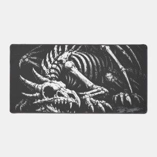 Dragon Skeleton — by BurnsInHell Desk Mat