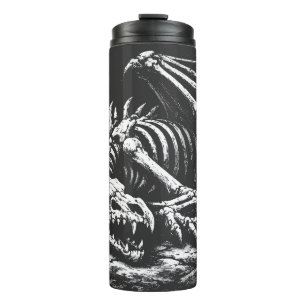 Dragon Skeleton — by BurnsInHell Thermal Tumbler