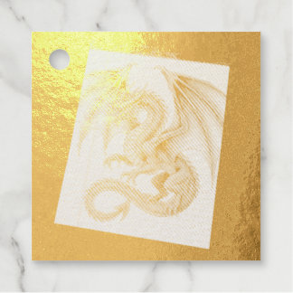 Dragon Sketch Mug Favour Tags