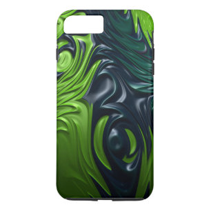 Dragon Skin Blue Green Armor Style Fractal Art Case-Mate iPhone Case