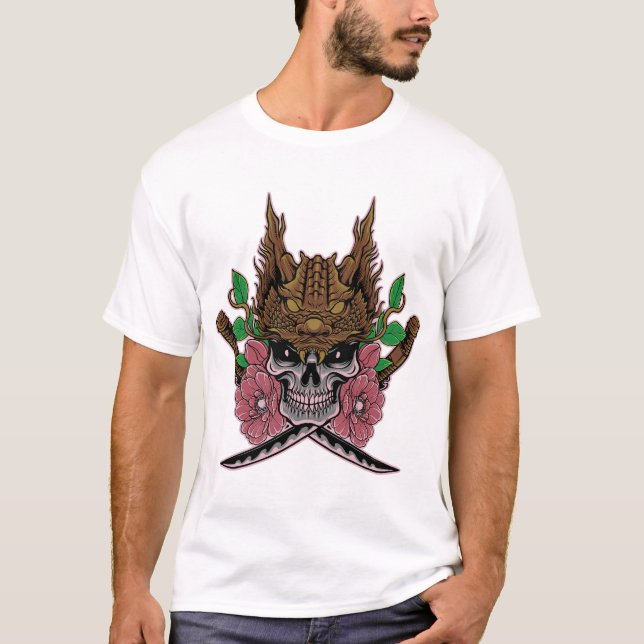 Dragon Skull Samurai T-Shirt (Front)