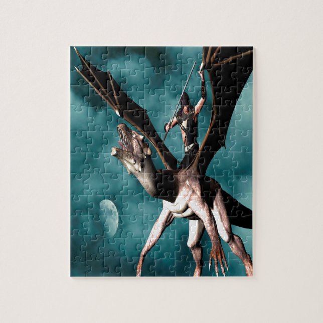 Dragon Sky Warrior Jigsaw Puzzle (Vertical)