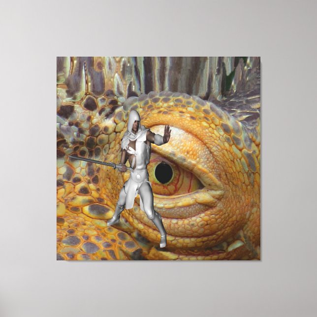 Dragon Slayer Canvas Print (Front)