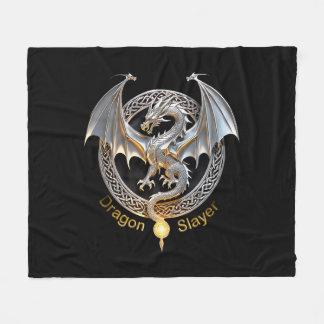 Dragon Slayer Fleece Blanket