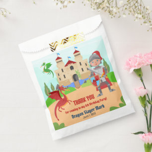 Dragon Slayer Knight Boy Birthday Party Favour Bags