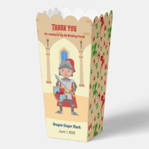 Dragon Slayer Knight Boy Birthday Party Favour Box