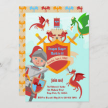 Dragon Slayer Knight Boy Birthday Party