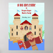 Dragon Slayer Knight Boy Birthday Party