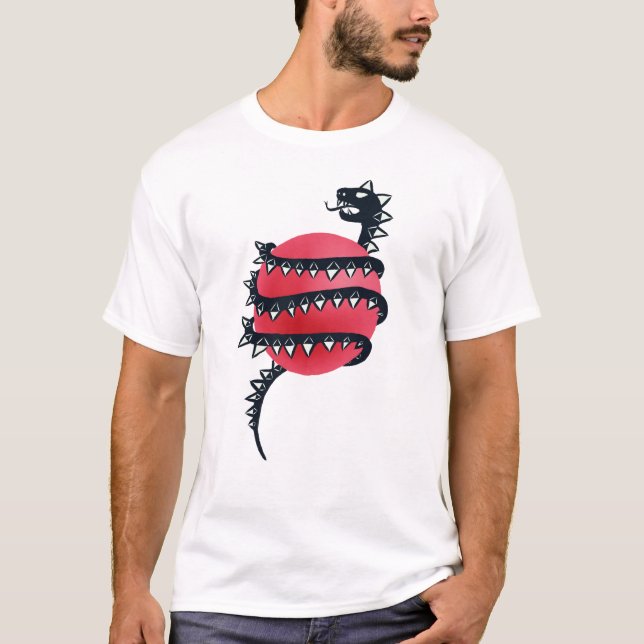 Dragon Snake Goth T-Shirt (Front)