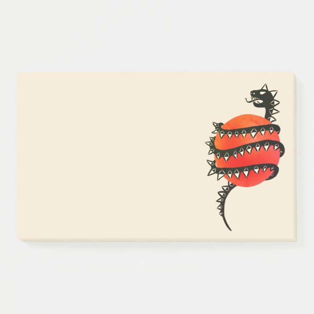 Dragon Snake Monster Post-it Notes (Front)