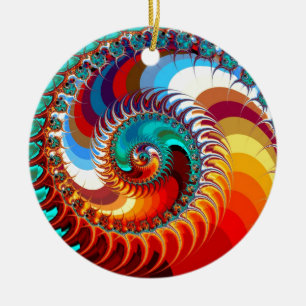 Dragon Spiral Ceramic Tree Decoration