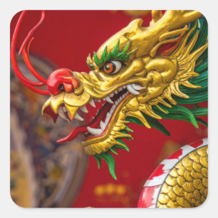 Dragon Square Sticker