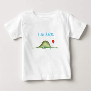 Dragon stretched out on the floor baby T-Shirt