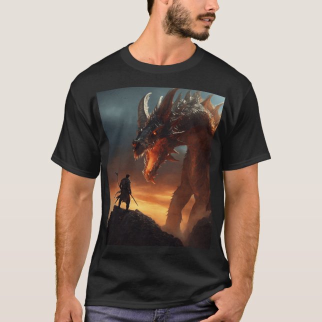 "Dragon Strike on the Mountain" T-Shirt (Front)
