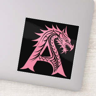 Dragon Styled Letter A, Dragon Alphabet, Monogram