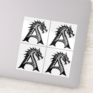 Dragon Styled Letter A, Dragon Alphabet, Monogram