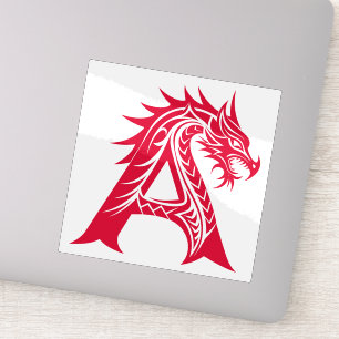 Dragon Styled Letter A, Dragon Alphabet, Monogram