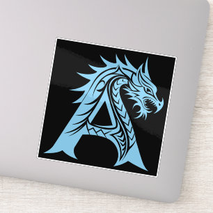 Dragon Styled Letter A, Dragon Alphabet, Monogram