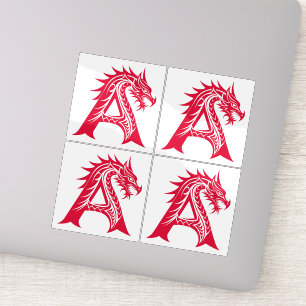 Dragon Styled Letter A, Dragon Alphabet, Monogram