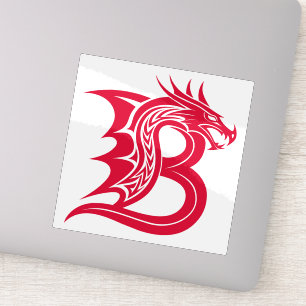 Dragon Styled Letter B, Dragon Alphabet, Monogram