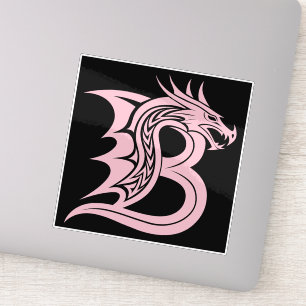 Dragon Styled Letter B, Dragon Alphabet, Monogram