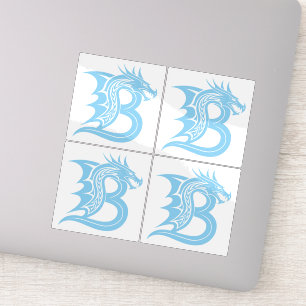 Dragon Styled Letter B, Dragon Alphabet, Monogram