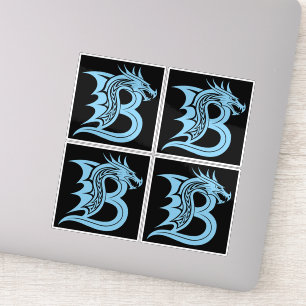 Dragon Styled Letter B, Dragon Alphabet, Monogram