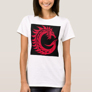Dragon Styled Letter C, Dragon Alphabet, Monogram T-Shirt