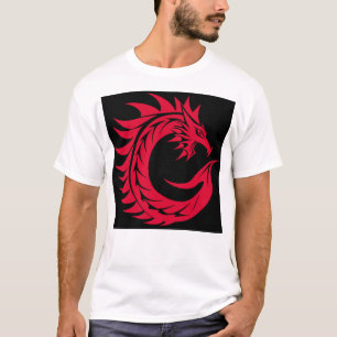 Dragon Styled Letter C, Dragon Alphabet, Monogram T-Shirt