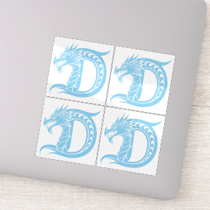 Dragon Styled Letter D, Dragon Alphabet, Monogram