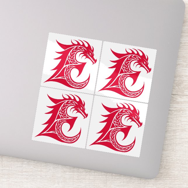 Dragon Styled Letter E, Dragon Alphabet, Monogram (Detail)