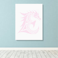 Dragon Styled Letter E, Dragon Alphabet, Monogram