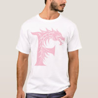 Dragon Styled Letter F, Dragon Alphabet, Monogram