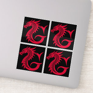 Dragon Styled Letter G, Dragon Alphabet, Monogram