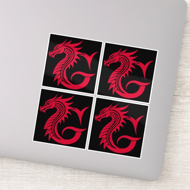 Dragon Styled Letter G, Dragon Alphabet, Monogram (Detail)