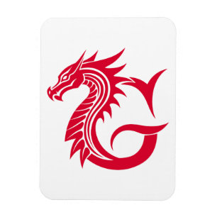 Dragon Styled Letter G, Dragon Alphabet, Monogram Magnet