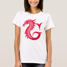 Dragon Styled Letter G, Dragon Alphabet, Monogram