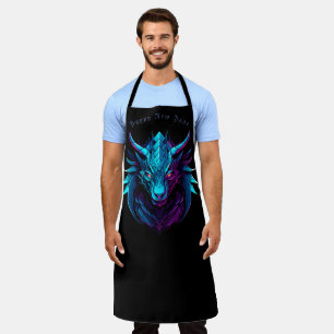 Dragon symbol, personalized apron