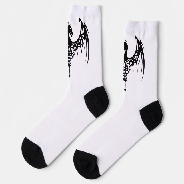 dragon symbol socks (Left)