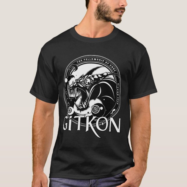 Dragon T-Shirt | GitKon: The Fellowship of Code (Front)