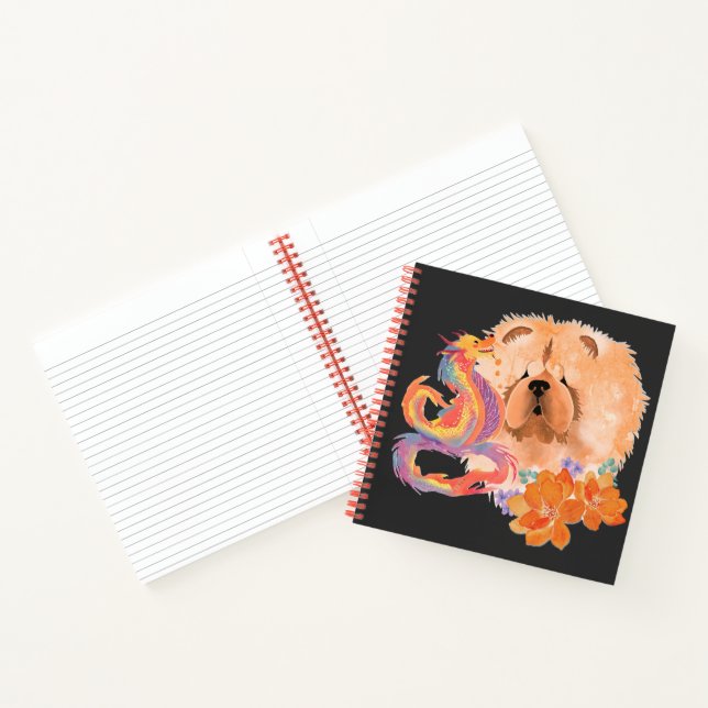 DRAGON-TALEZ CHOW Year of the Dragon Notebook (Inside)