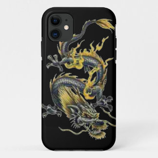 Dragon tattoo art cool fantasy creature fire iPhone 11 case