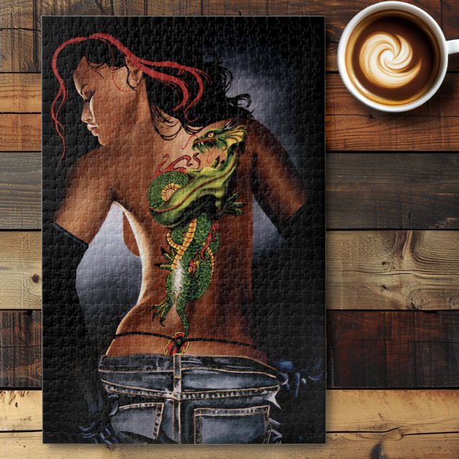 Dragon Tattoo Woman Jigsaw Puzzle (Creator Uploaded)