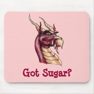 Dragon Thaddeus Osbert Got Sugar Mouse Pad