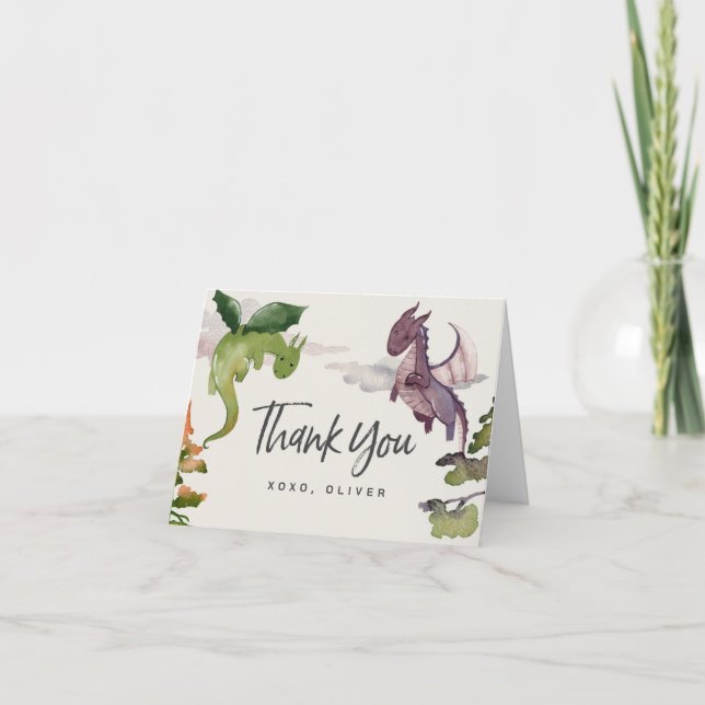 Dragon Thank You Card (Front)