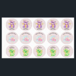 Dragon Themed Baby Shower Labels<br><div class="desc">Dragon Themed Baby Shower Labels. Customisable text for every row. Cute whimsical little dragons.</div>