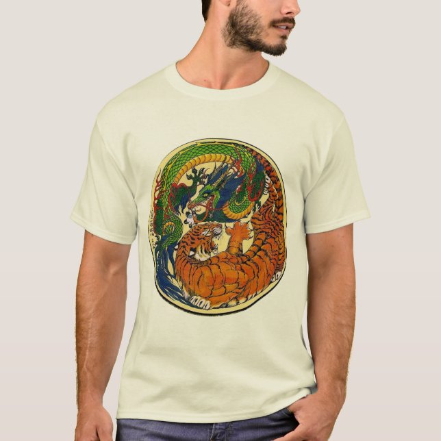 Dragon/Tiger Yin Yang T-Shirt (Front)