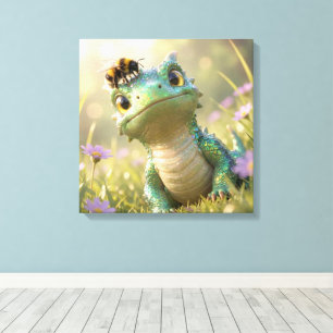 Dragon to Bee :-) Canvas Print