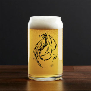 Dragon Tribal Can Glass