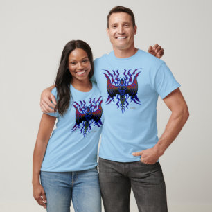 Dragon Tribal Men's V-neck Tee